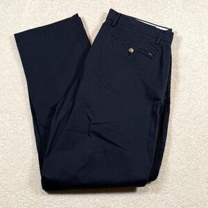 Polo Ralph Lauren Mens Stretch Classic Fit 36x32 Navy Blue Chino Pants Trousers